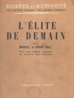 cover image of L'élite de demain